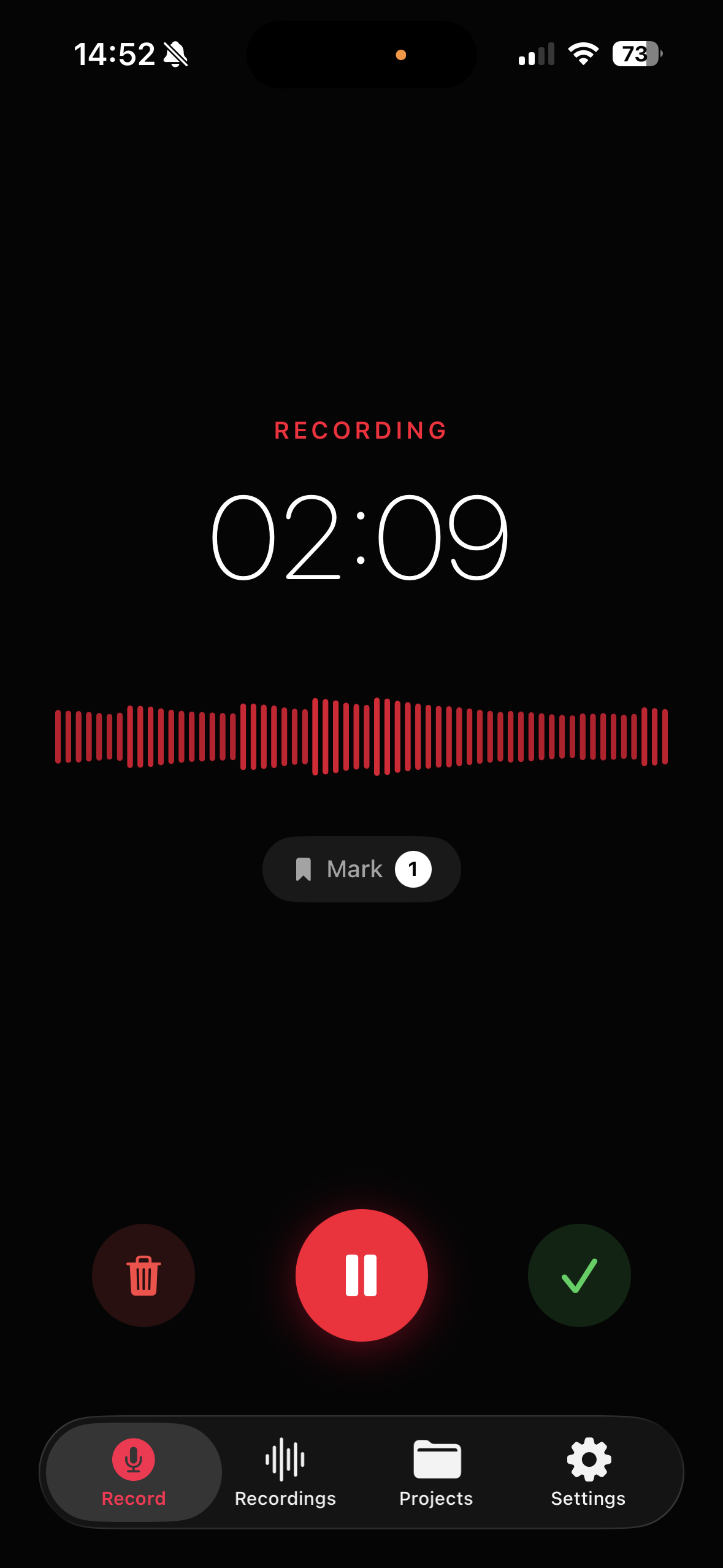 Pro Voice Recorder - Recording