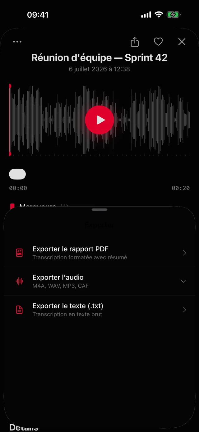 Partage tes notes partout.