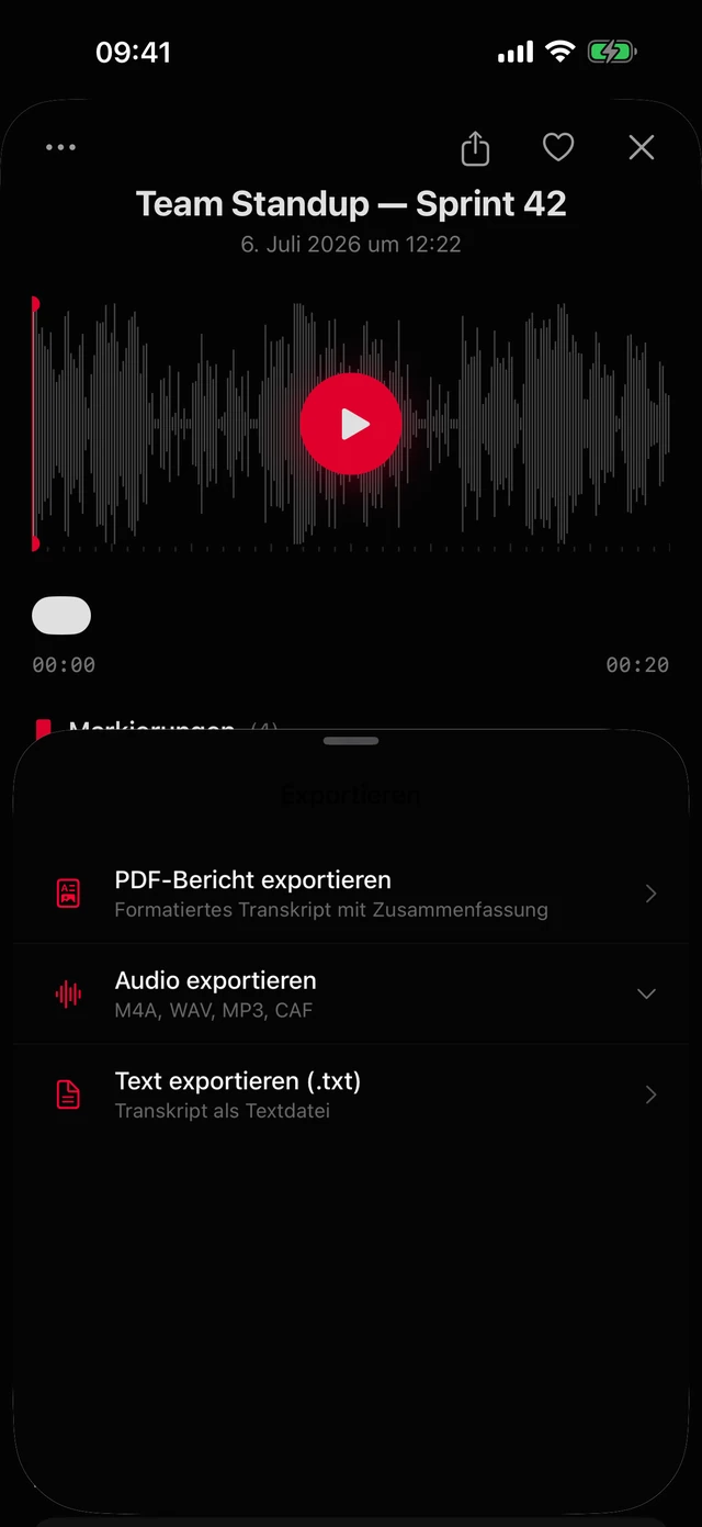 Notizen überall teilen.